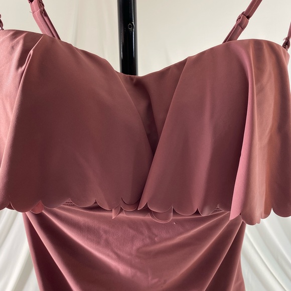 NWT Kona Sol swimsuit, one piece, mauve, size L - Picture 2 of 8
